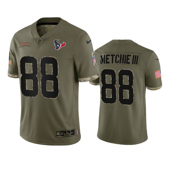 Houston Texans John Metchie III 88 Nike 2022 Salute to Service NFL Jersey