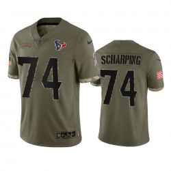 Houston Texans Max Scharping 74 Nike 2022 Salute to Service NFL Jersey Houston Texans Max Scharping 74 Nike 2022 Salute to Service NFL Jersey