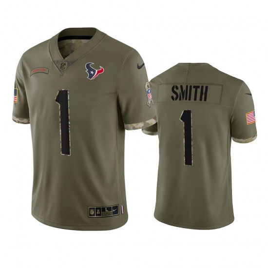 Houston Texans Tremon Smith 1 Nike 2022 Salute to Service NFL Jersey