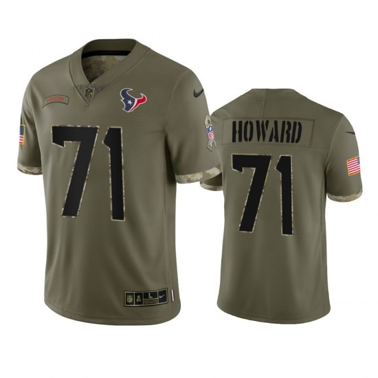 Houston Texans Tytus Howard 71 Nike 2022 Salute to Service NFL Jersey