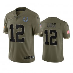Indianapolis Colts Andrew Luck 12 Nike 2022 Salute to Service NFL Jersey Indianapolis Colts Andrew Luck 12 Nike 2022 Salute to Service NFL Jersey