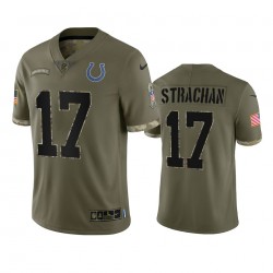 Indianapolis Colts Mike Strachan 17 Nike 2022 Salute to Service NFL Jersey Indianapolis Colts Mike Strachan 17 Nike 2022 Salute to Service NFL Jersey