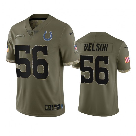 Indianapolis Colts Quenton Nelson 56 Nike 2022 Salute to Service NFL Jersey