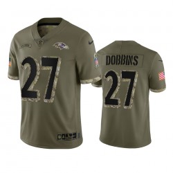 J K Dobbins Baltimore Ravens 27 Nike 2022 Salute to Service NFL Jersey J K Dobbins Baltimore Ravens 27 Nike 2022 Salute to Service NFL Jersey