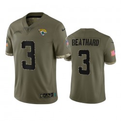 Jacksonville Jaguars C J Beathard 3 Nike 2022 Salute to Service NFL Jersey Jacksonville Jaguars C J Beathard 3 Nike 2022 Salute to Service NFL Jersey