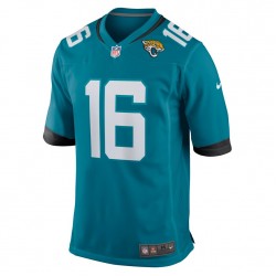 Jacksonville Jaguars Trevor Lawrence 16 Nike Teal 2021 Draft NFL Jersey