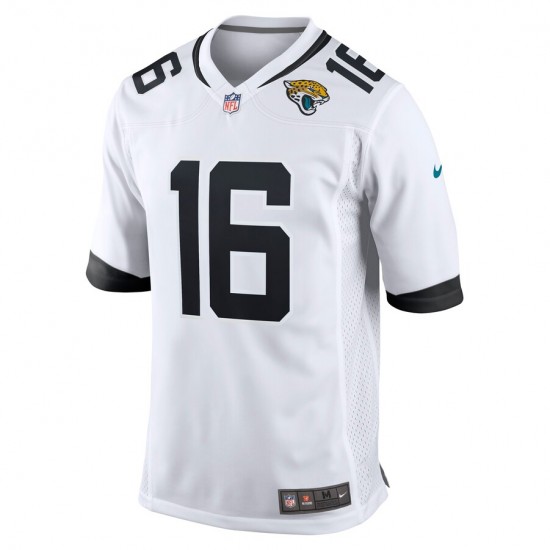 Jacksonville Jaguars Trevor Lawrence 16 Nike White 2021 Draft NFL Jersey