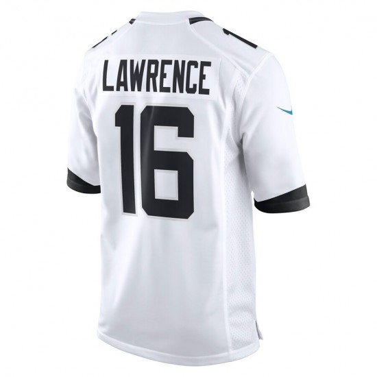 Jacksonville Jaguars Trevor Lawrence 16 Nike White 2021 Draft NFL Jersey