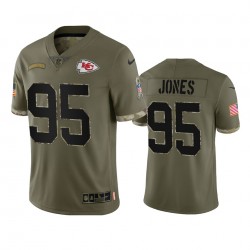 Kansas City Chiefs Chris Jones 95 Nike 2022 Salute To Service NFL Jersey Kansas City Chiefs Chris Jones 95 Nike 2022 Salute To Service NFL Jersey