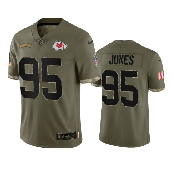 Kansas City Chiefs Chris Jones 95 Nike 2022 Salute To Service NFL Jersey