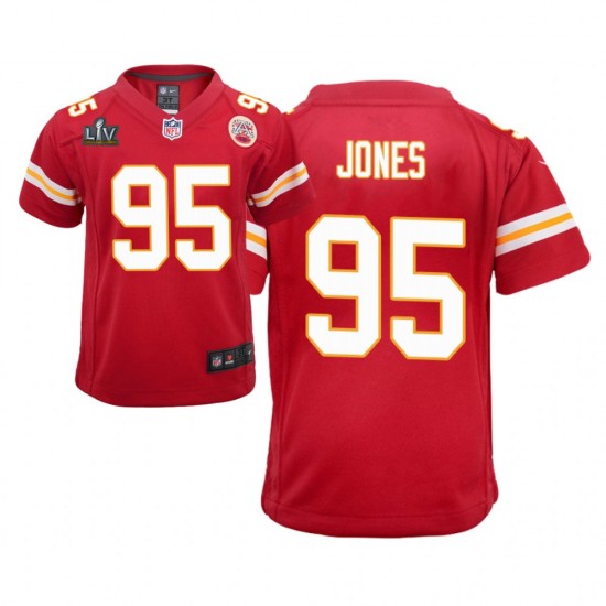 Kansas City Chiefs Chris Jones 95 Nike Red 2021 Super Bowl LV NFL Jersey