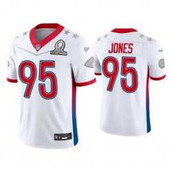 Kansas City Chiefs Chris Jones 95 Nike White 2022 AFC Pro Bowl NFL Jersey Kansas City Chiefs Chris Jones 95 Nike White 2022 AFC Pro Bowl NFL Jersey