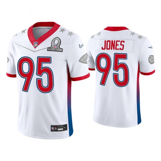 Kansas City Chiefs Chris Jones 95 Nike White 2022 AFC Pro Bowl NFL Jersey
