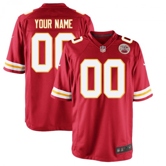 Kansas City Chiefs Custom Nike Red NFL Jersey