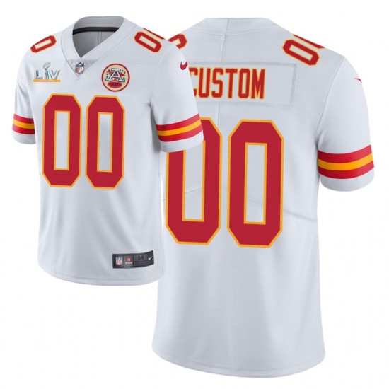 Kansas City Chiefs Custom Nike White 2021 Super Bowl LV NFL Jersey