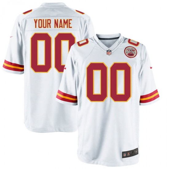 Kansas City Chiefs Custom Nike White NFL Jersey