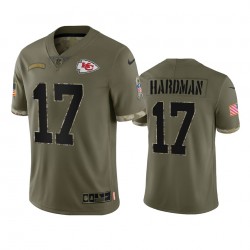 Kansas City Chiefs Mecole Hardman 17 Nike 2022 Salute to Service NFL Jersey Kansas City Chiefs Mecole Hardman 17 Nike 2022 Salute to Service NFL Jersey