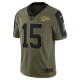 Kansas City Chiefs Patrick Mahomes 15 Nike 2021 Salute to Service NFL Jersey