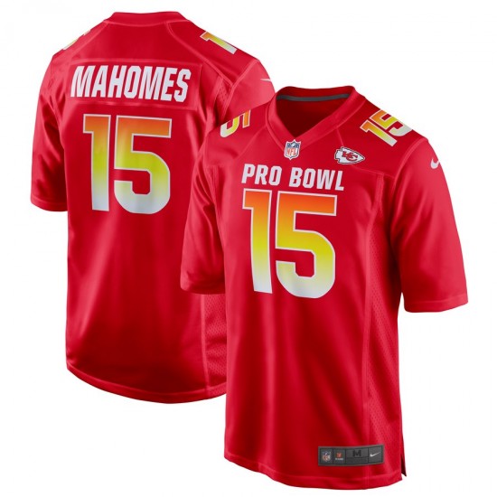 Kansas City Chiefs Patrick Mahomes 15 Nike Red 2019 Pro Bowl NFL Jersey