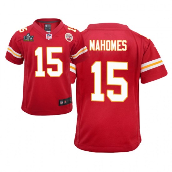 Kansas City Chiefs Patrick Mahomes 15 Nike Red 2021 Super Bowl LV NFL Jersey