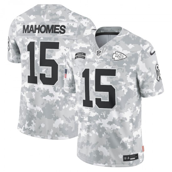Kansas City Chiefs Patrick Mahomes Nike 2024 Salute to Service NFL Jersey