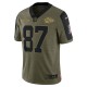 Kansas City Chiefs Travis Kelce 87 Nike 2021 Salute to Service NFL Jersey