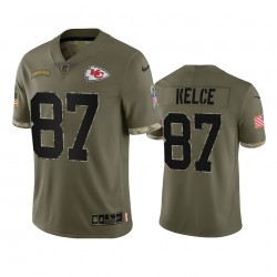 Kansas City Chiefs Travis Kelce 87 Nike 2022 Salute To Service NFL Jersey Kansas City Chiefs Travis Kelce 87 Nike 2022 Salute To Service NFL Jersey