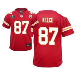 Kansas City Chiefs Travis Kelce 87 Nike Red 2021 Super Bowl LV NFL Jersey Kansas City Chiefs Travis Kelce 87 Nike Red 2021 Super Bowl LV NFL Jersey