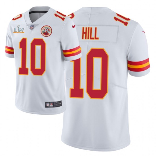Kansas City Chiefs Tyreek Hill 10 Nike White 2021 Super Bowl LV NFL Jersey