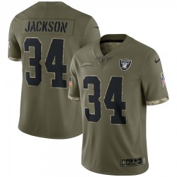 Las Vegas Raiders Bo Jackson 34 Nike 2022 Salute to Service NFL Jersey Las Vegas Raiders Bo Jackson 34 Nike 2022 Salute to Service NFL Jersey