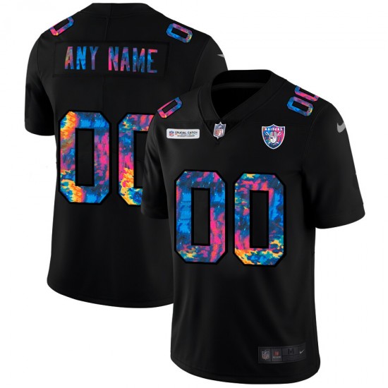Las Vegas Raiders Custom Nike 2020 Multicolor Black NFL Jersey