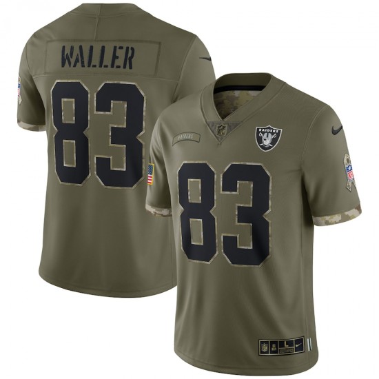 Las Vegas Raiders Darren Waller 83 Nike 2022 Salute to Service NFL Jersey