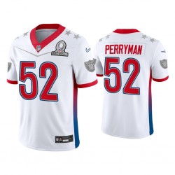 Las Vegas Raiders Denzel Perryman 52 Nike White 2022 AFC Pro Bowl NFL Jersey