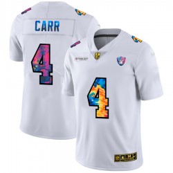 Las Vegas Raiders Derek Carr 4 Nike 2020 Multicolor White NFL Jersey