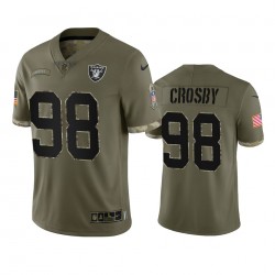 Las Vegas Raiders Maxx Crosby 98 Nike 2022 Salute to Service NFL Jersey