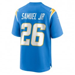 Los Angeles Chargers Asante Samuel Jr. 26 Nike Blue 2021 Draft NFL Jersey