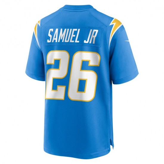 Los Angeles Chargers Asante Samuel Jr. 26 Nike Blue 2021 Draft NFL Jersey