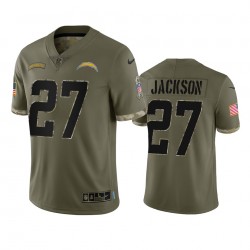 Los Angeles Chargers J C Jackson 27 Nike 2022 Salute To Service NFL Jersey