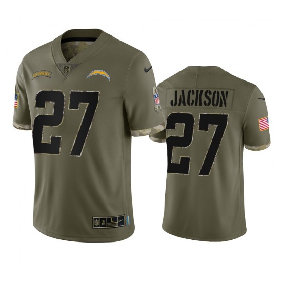Los Angeles Chargers J C Jackson 27 Nike 2022 Salute To Service NFL Jersey