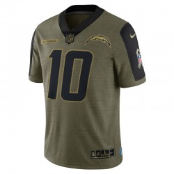 Los Angeles Chargers Justin Herbert 10 Nike 2021 Salute to Service NFL Jersey
