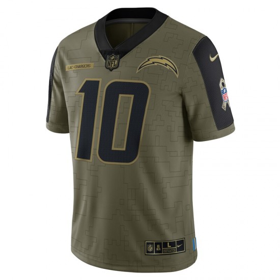 Los Angeles Chargers Justin Herbert 10 Nike 2021 Salute to Service NFL Jersey