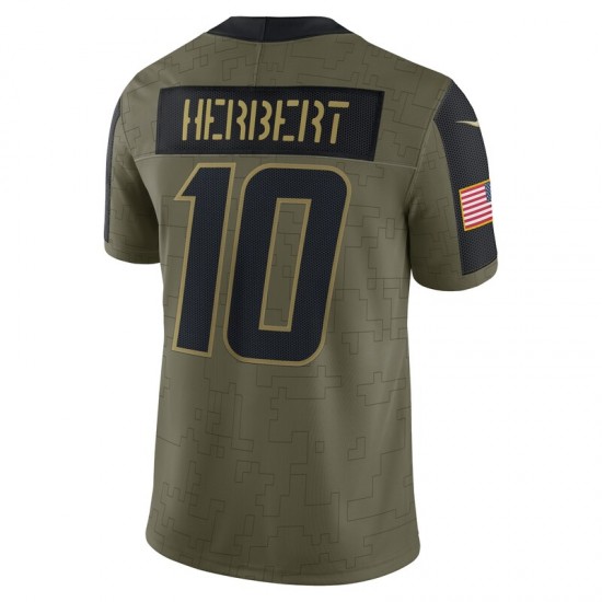 Los Angeles Chargers Justin Herbert 10 Nike 2021 Salute to Service NFL Jersey