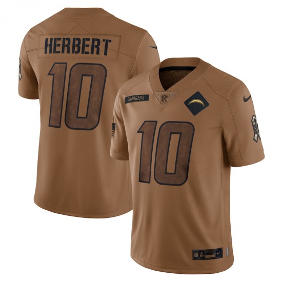 Los Angeles Chargers Justin Herbert 10 Nike 2023 Salute To Service NFL Jersey