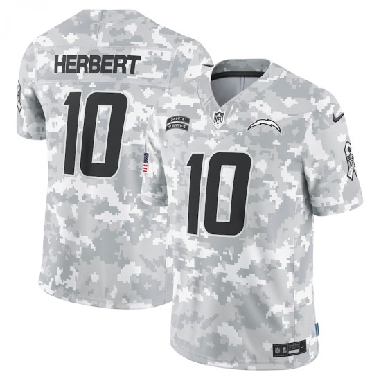 Los Angeles Chargers Justin Herbert Nike 2024 Salute to Service NFL Jersey