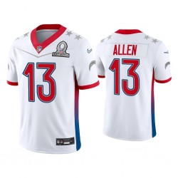 Los Angeles Chargers Keenan Allen 13 Nike White 2022 AFC Pro Bowl NFL Jersey