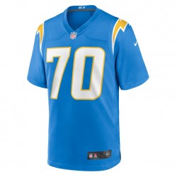 Los Angeles Chargers Rashawn Slater 70 Nike Blue 2021 Draft NFL Jersey