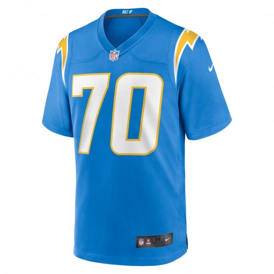 Los Angeles Chargers Rashawn Slater 70 Nike Blue 2021 Draft NFL Jersey