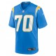 Los Angeles Chargers Rashawn Slater 70 Nike Blue 2021 Draft NFL Jersey