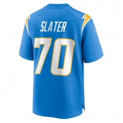 Los Angeles Chargers Rashawn Slater 70 Nike Blue 2021 Draft NFL Jersey