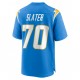 Los Angeles Chargers Rashawn Slater 70 Nike Blue 2021 Draft NFL Jersey